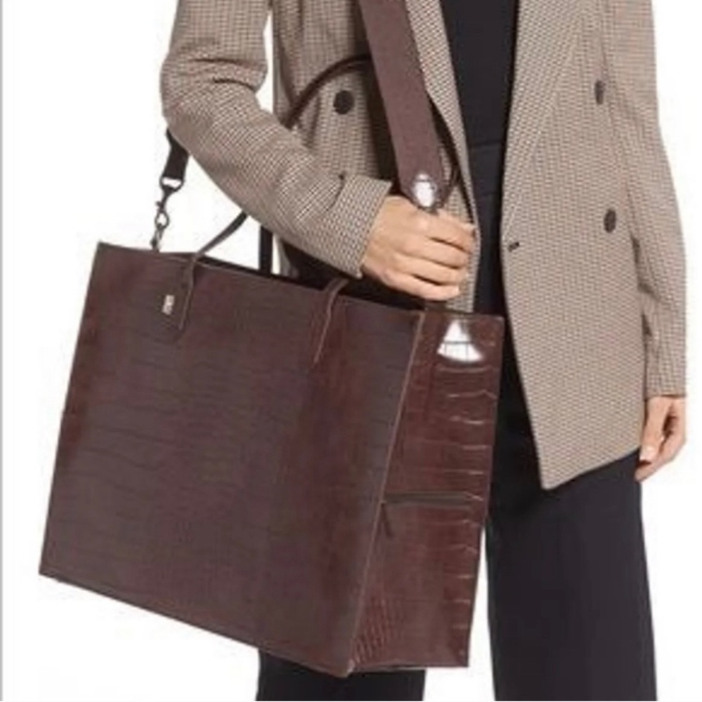 Beís Chocolate Brown Work Tote Bag